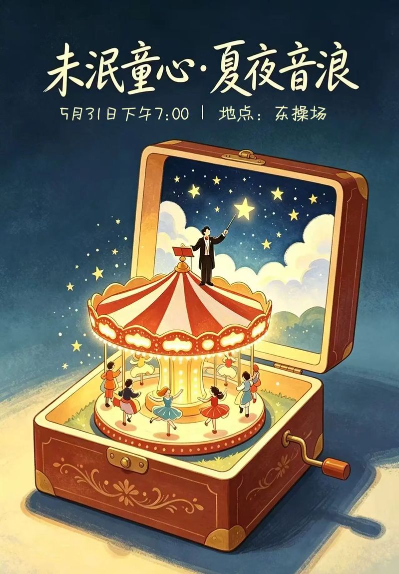 活动预告｜人文艺术系未泯童心·夏夜音浪暖心音乐节来啦！